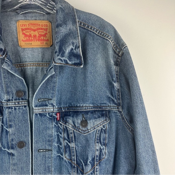 Levi’s Trucker Denim Jean Jacket Men’s Size XL Style # 723340139 - Picture 9 of 12